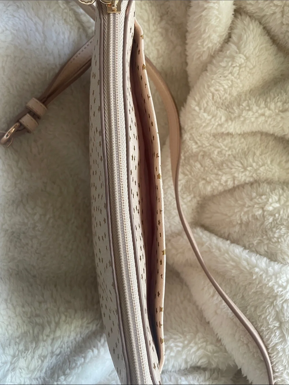 Lauren Conrad Pink Star-Studded Crossbody Bag - Stylish Everday